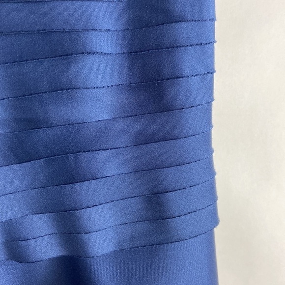 JS Collections Tiered Bandage Satin Fit Flare Spaghetti Strap Midi Dress - Picture 6 of 16